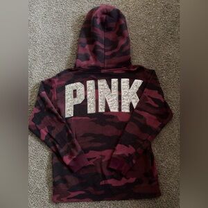 PINK Victoria's Secret Bling Sherpa Hoodie